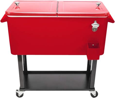 orange metal ice box on legs and wheels|Rolling Ice Chests & Coolers for sale .